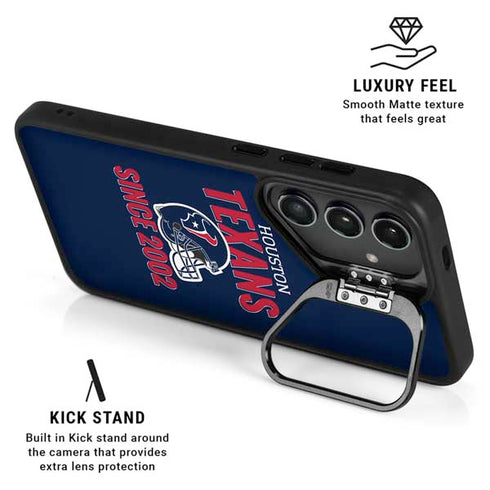 NFL Houston Texans Helmet Galaxy S24 FE Kickstand Case